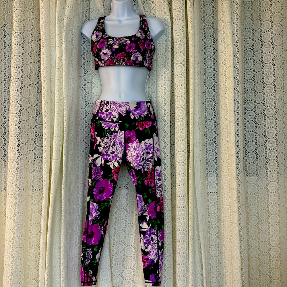 Victoria secret legging and bra set small pant medium bra top